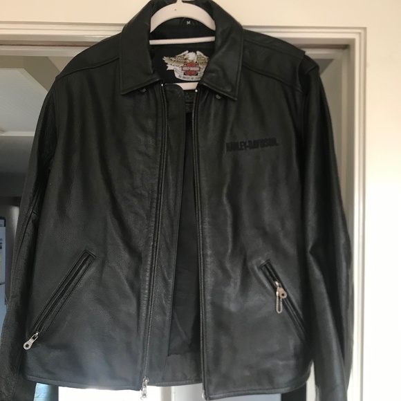 Harley Davidson Leather Jacket and Pants - Picture 1 of 4